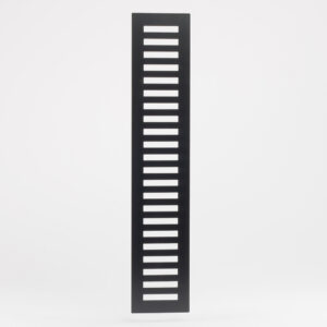 Svart Varmluftsgaller 510X100 mm