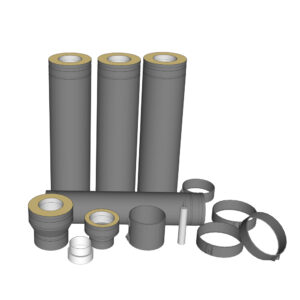 Komplett skorstenspaket för kamin 4 meter – Modulex