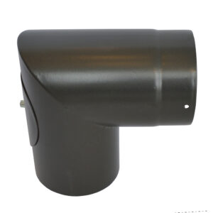 Rörböj 90 grader Ø130 med sotlucka kort