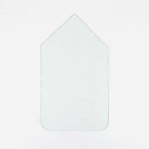 Golvglas för hörn 115x65 cm